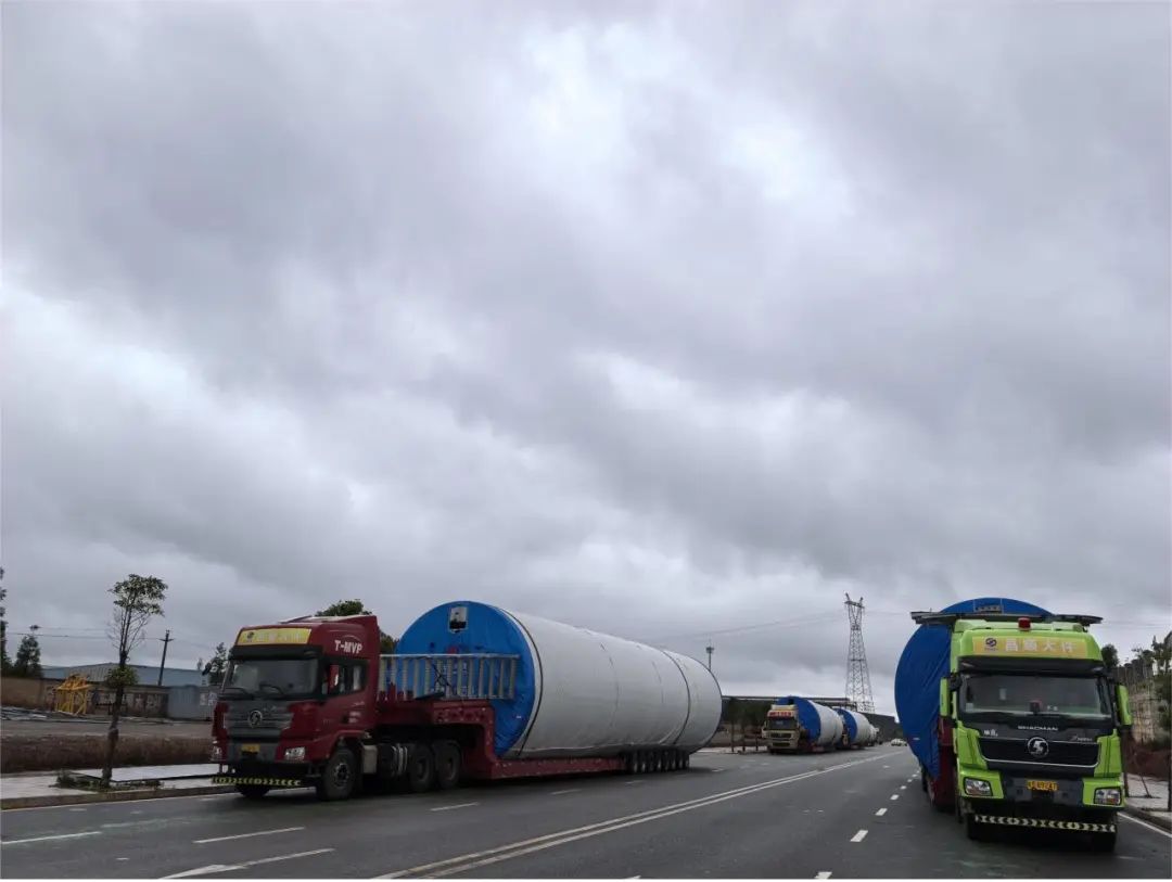 50.4MW！云南会泽县金钟二期风电场项目首套塔筒顺利发货