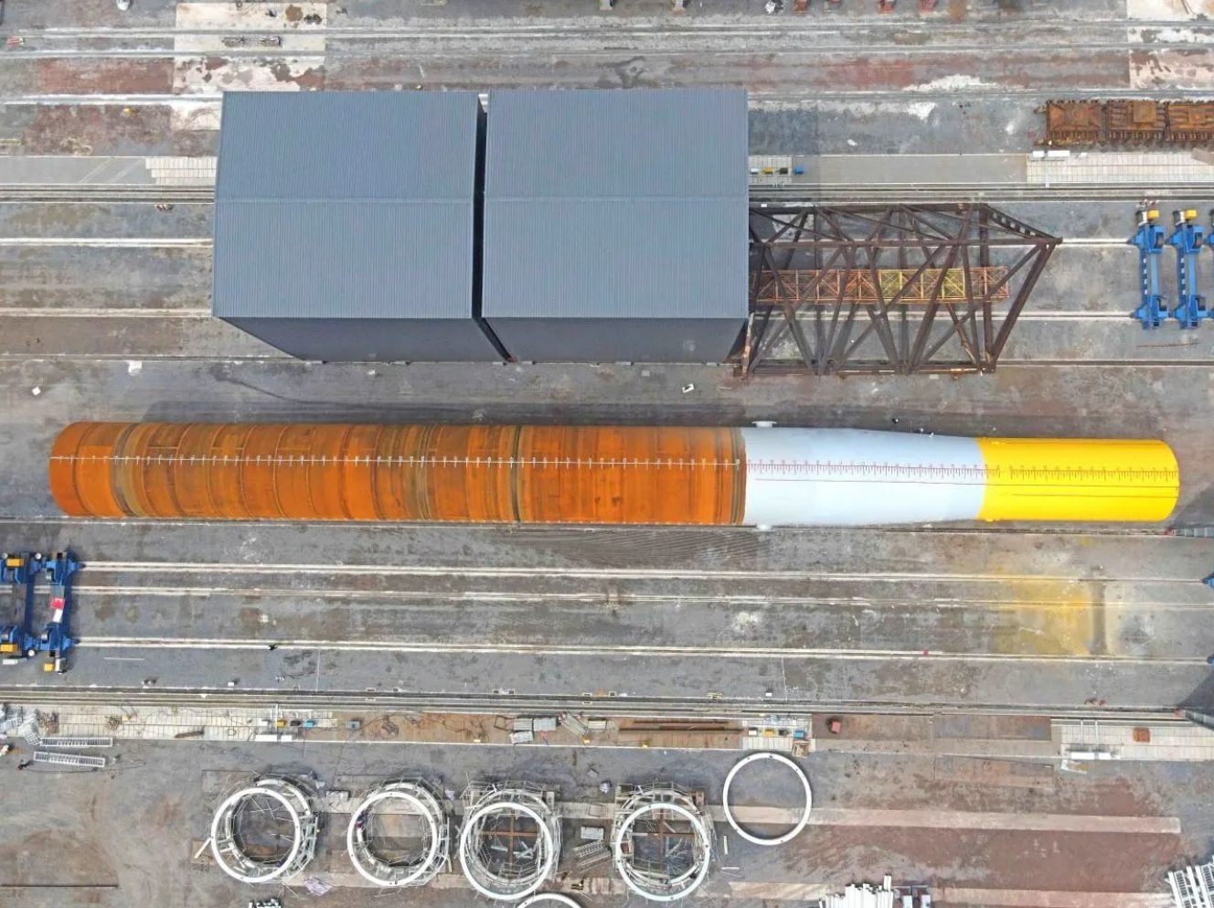 广西“第一桩”！公司首根海上风电单桩交付