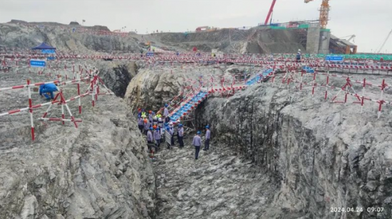 太平岭核电3号机组核岛基坑验槽例行核安全检查顺利通过