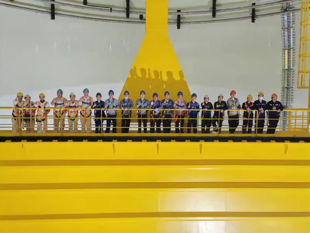 太平岭核电项目1BRX厂房安全壳穹顶、环吊核清洁顺利验收