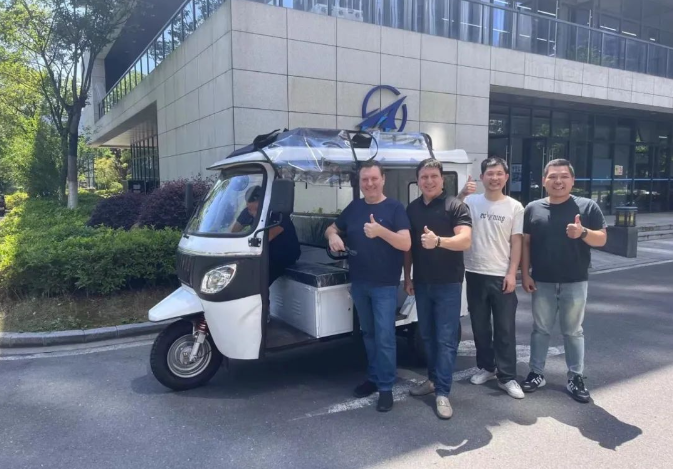 氢航科技续航200km的氢电三轮车获得点赞