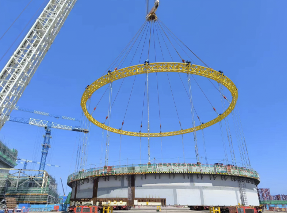 中核机械工程圆满完成海阳核电站3号机组SC结构6-7层模块整