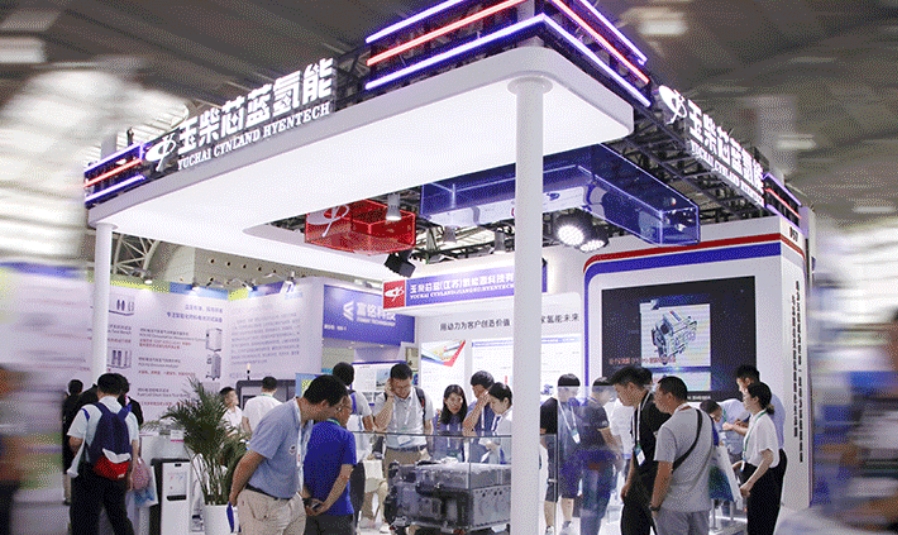 玉柴芯蓝氢能携明星产品亮相2024国际氢能与燃料电池汽车大会