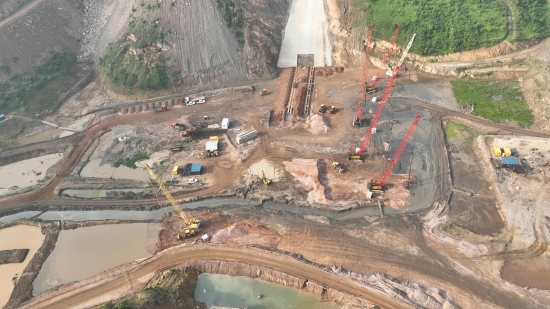 卢旺达那巴龙格河二号水电站项目振冲碎石桩施工完成