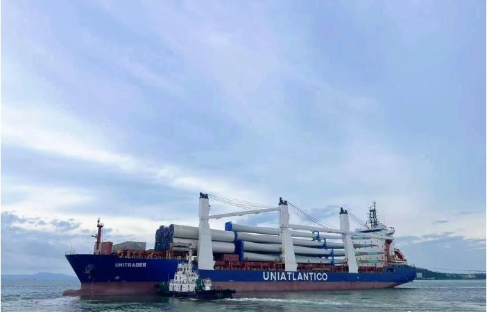 塞尔维亚风电项目首批设备在广东阳江通关