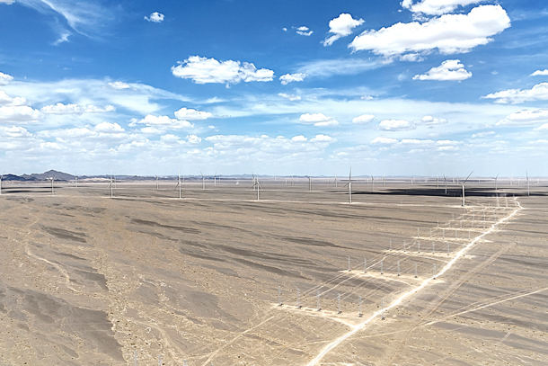 龙源电力敦煌480兆瓦风电项目全容量并网