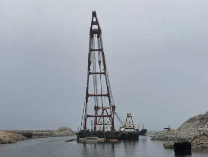 徐大堡核电厂3、4号机组海域排水暗渠预制段安装顺利完成