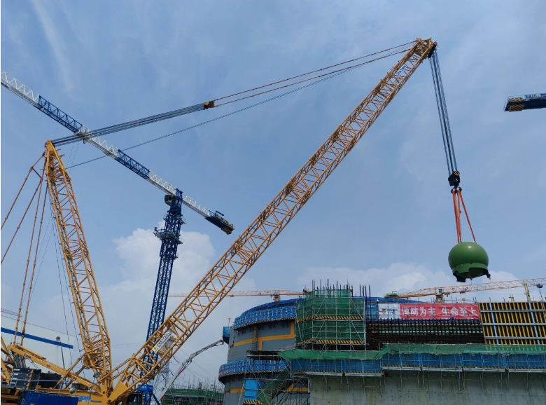 海阳核电4号机组安注箱全部就位