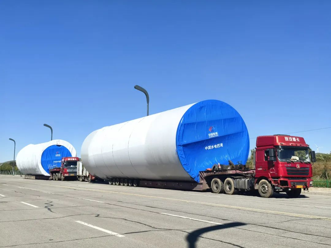 张北试验样机风电项目塔筒顺利发货