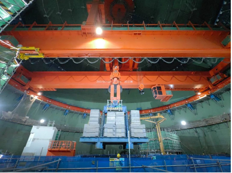 徐大堡核电4号机组环吊正式可用