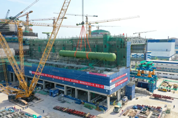 海南昌江核电4号机组常规岛除氧器吊装圆满收官
