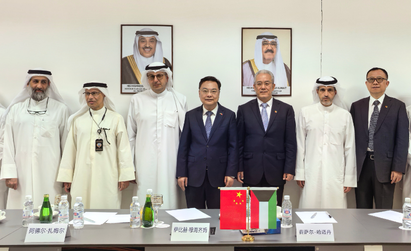 驻科威特大使张建卫考察中科可再生能源合作项目现场