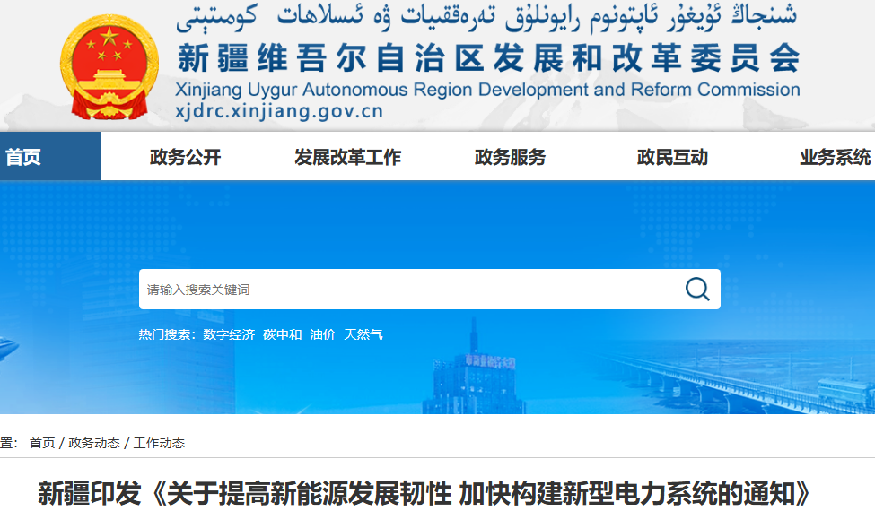 新疆：推动氢氨醇产业发展，打造新型电力系统产业集群
