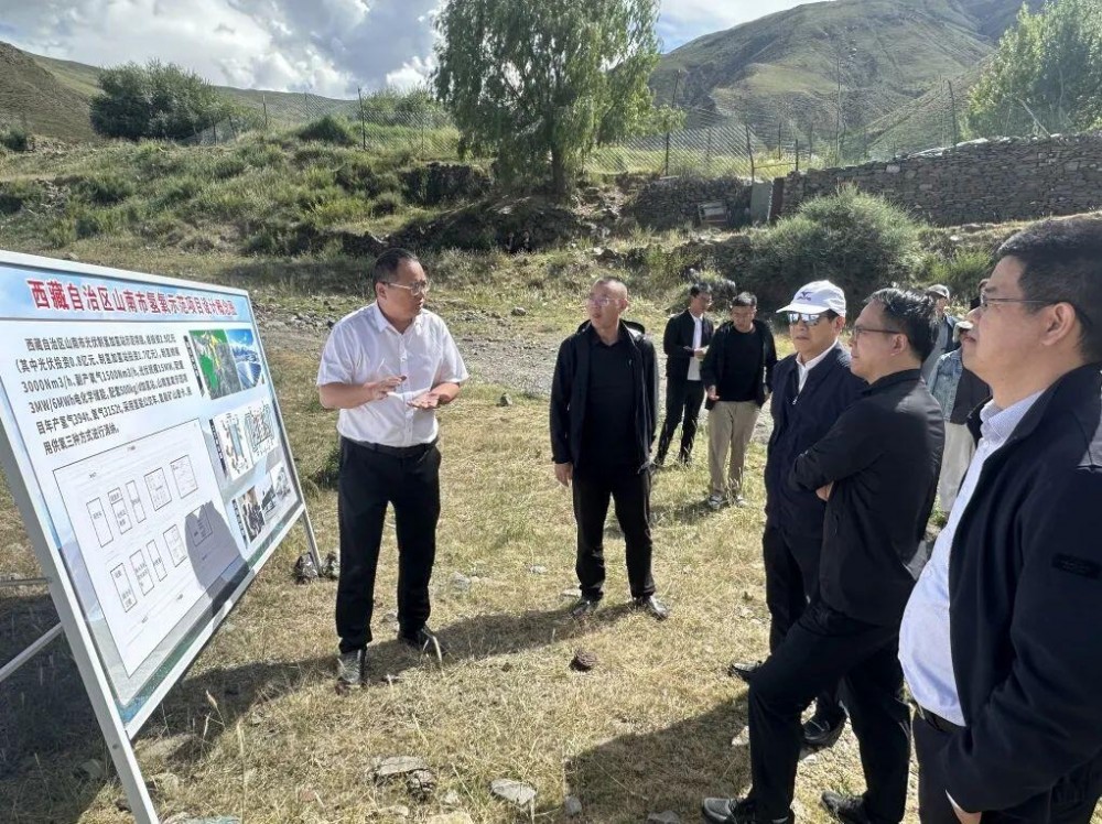 国务院调研组考察高海拔离网光伏制氢加氢站示范项目