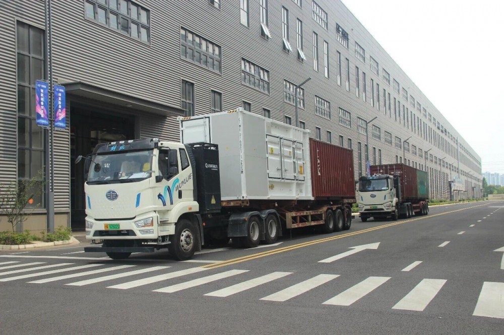 国富氢能摩洛哥绿氢核心展示系统交付 关键装备启运