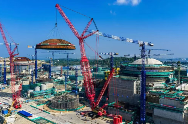 陆丰核电5号机组外安全壳穹顶整体模块吊装成功 创“华龙一号”