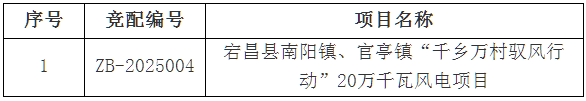 甘肃陇南200MW“驭风行动”项目启动竞配