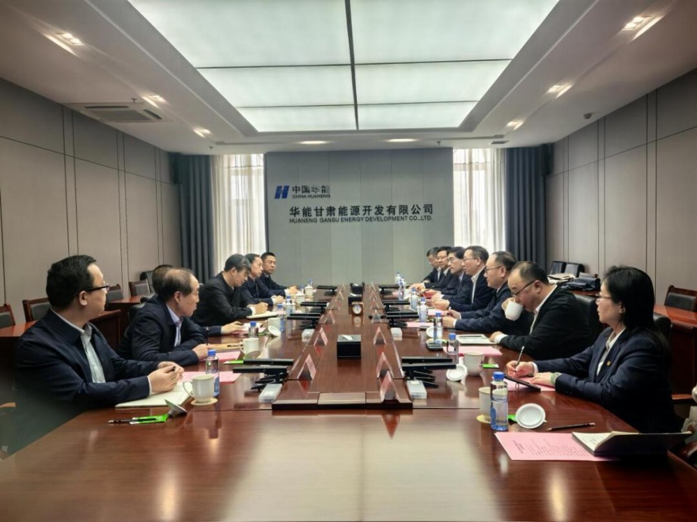 中国能建中电工程华东院拜会华能甘肃公司！推动绿电制氢氨醇油等